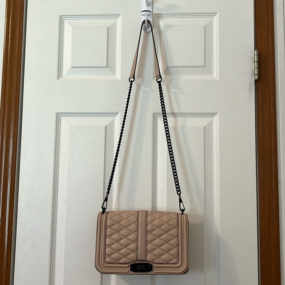 Rebecca Minkoff Chevron Quilted Small Love Crossbody with matching wallet - Picture 2 of 12